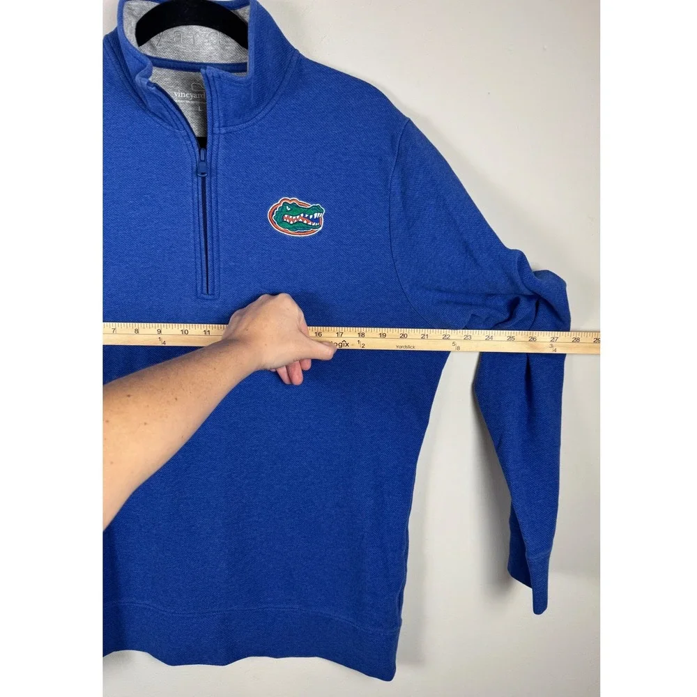 Vineyard Vines Florida‎ Gators Royal Blue 1/4 Zip Pullover Mens Large